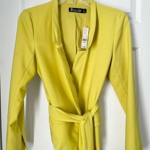 NY&CO TIE-FRONT BLAZER - 7TH AVENUE IN LIME